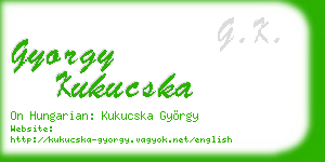 gyorgy kukucska business card